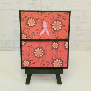 pochette carte-cadeau thème cancer du sein