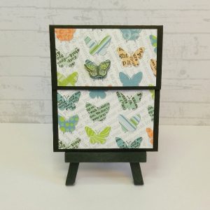 pochette carte-cadeau thème papillons