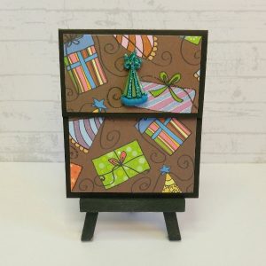 pochette carte-cadeau thème anniversaire