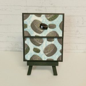 pochette carte-cadeau thème hockey