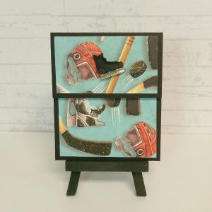 pochette carte-cadeau thème hockey