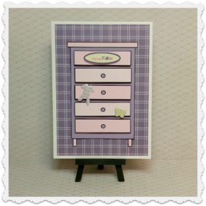 carte de souhaits shower bébé fille