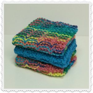 lavettes multicolores