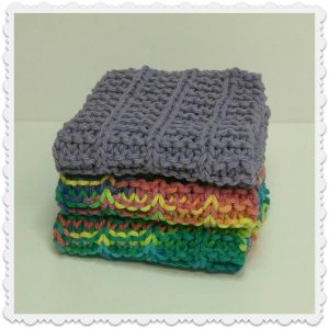 lavettes multicolores